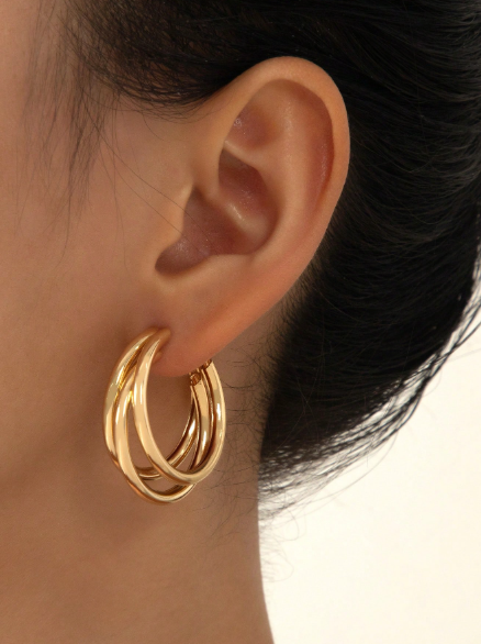Gold Touch Hoops
